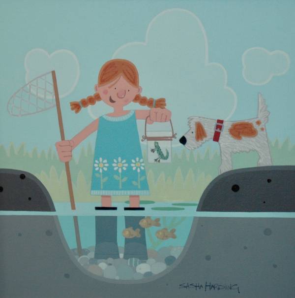- Acrylic on Canvas, Painting by Sasha Harding, measuring 39 x 39 cm (H x W) framed at 50 x 50 cm £1550